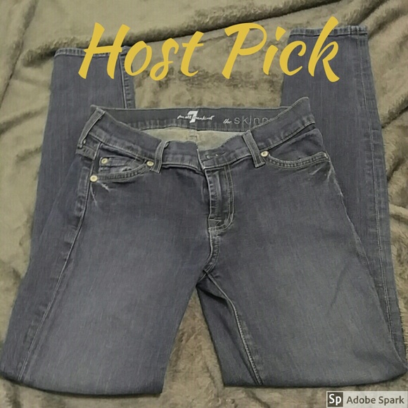 7 For All Mankind Skinny Jeans - Picture 1 of 5